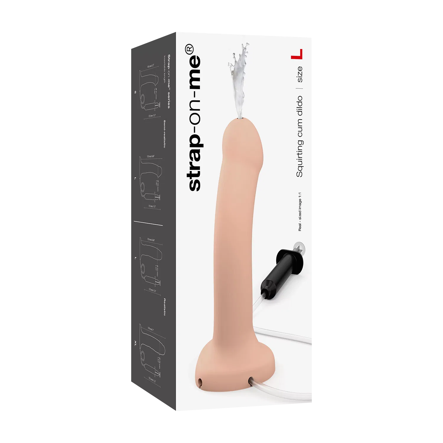 Strap-on-Me - Squirting Cum Dildo - Realistiche Spuitende Dildo - Lichte Huidskleur-Erotiekvoordeel.nl