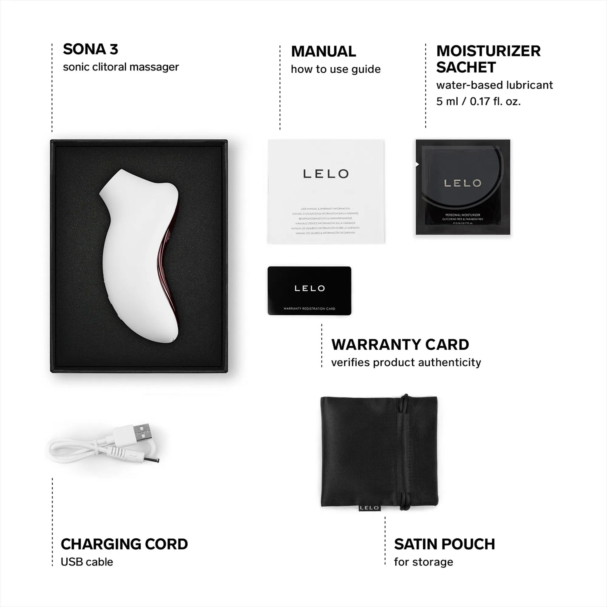 Lelo - Sona 3 - Luchtdruk Vibrator - Crème-Erotiekvoordeel.nl
