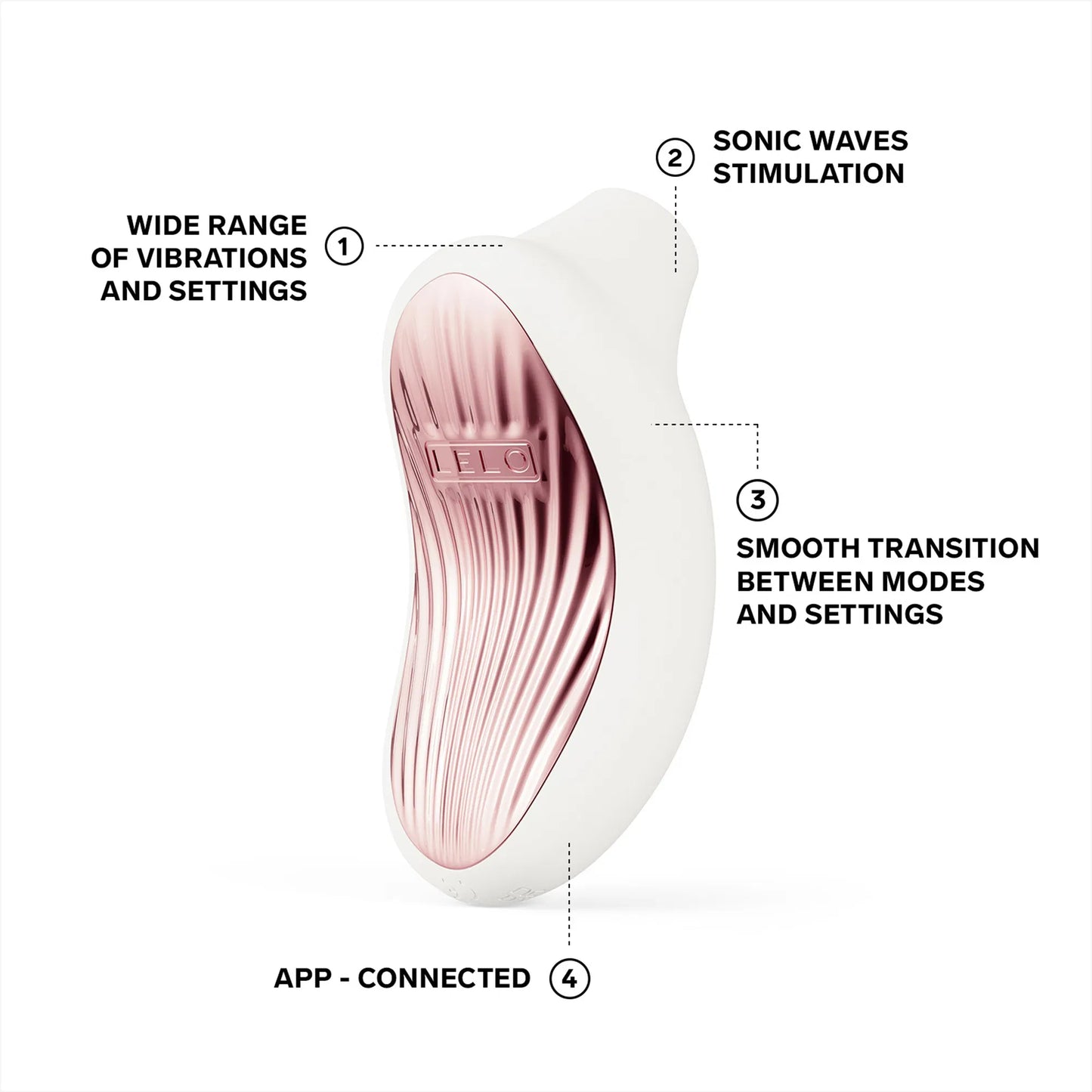 Lelo - Sona 3 - Luchtdruk Vibrator - Crème-Erotiekvoordeel.nl