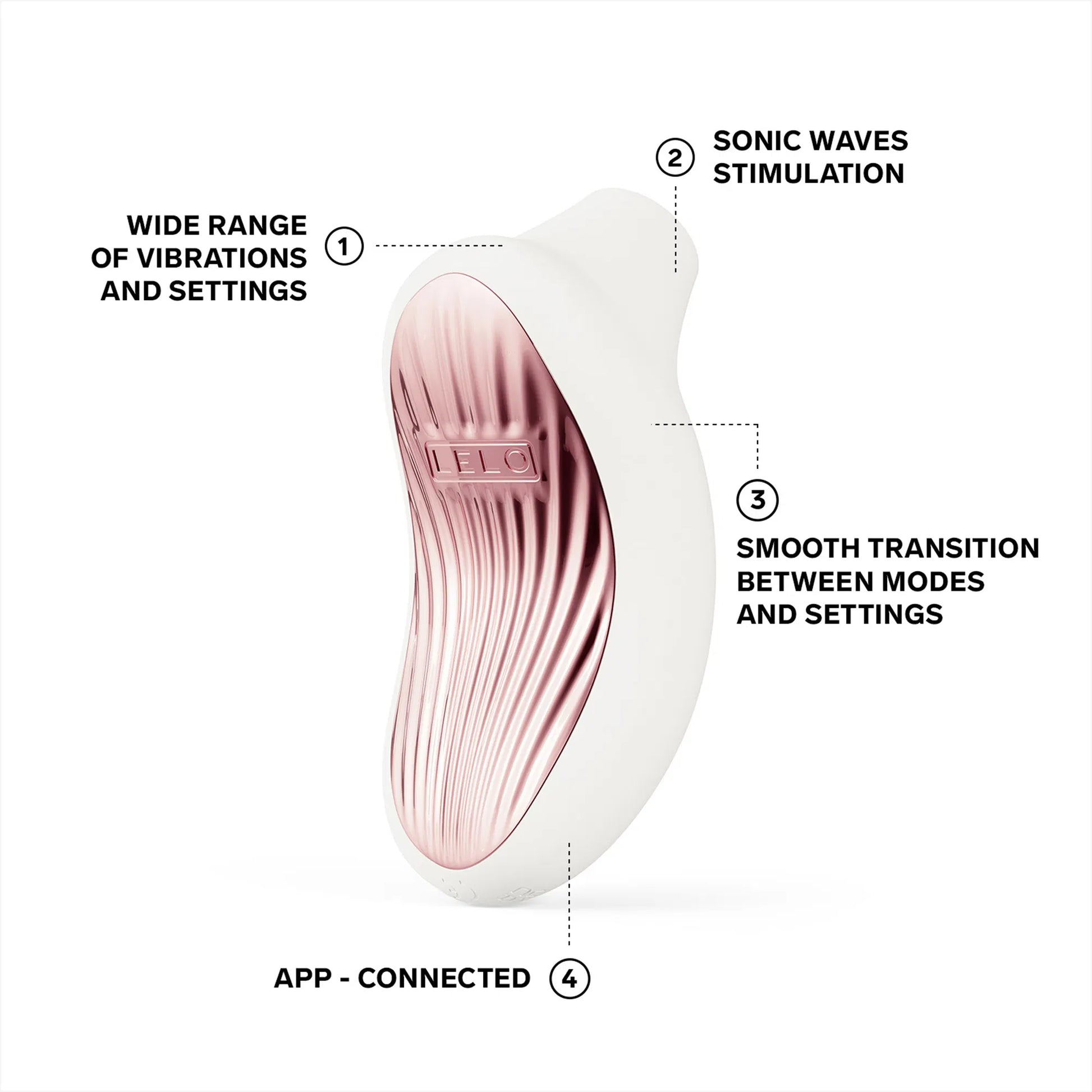 Lelo - Sona 3 - Luchtdruk Vibrator - Crème-Erotiekvoordeel.nl