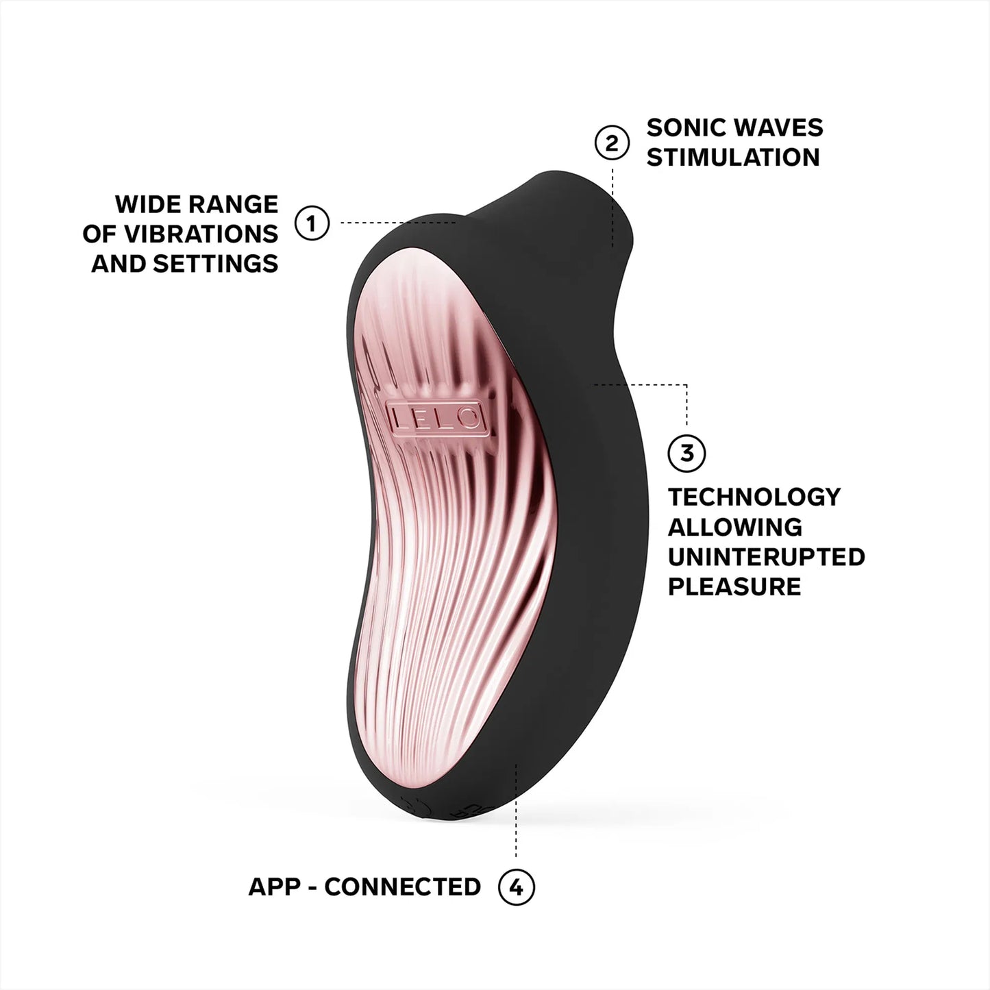 Lelo - Sona 3 Cruise - Luchtdruk Vibrator - Zwart-Erotiekvoordeel.nl