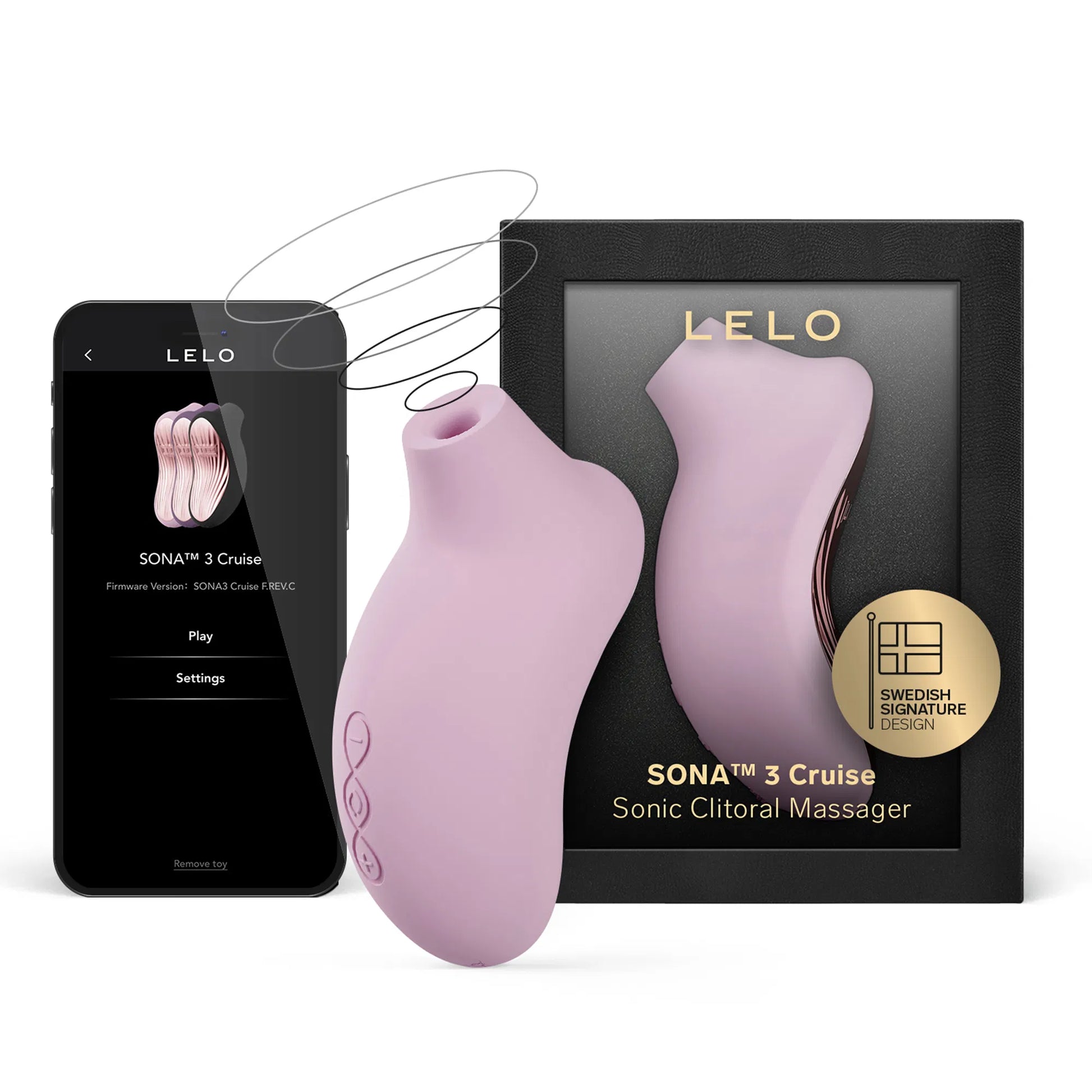 Lelo - Sona 3 Cruise - Luchtdruk Vibrator - Zachtroze-Erotiekvoordeel.nl
