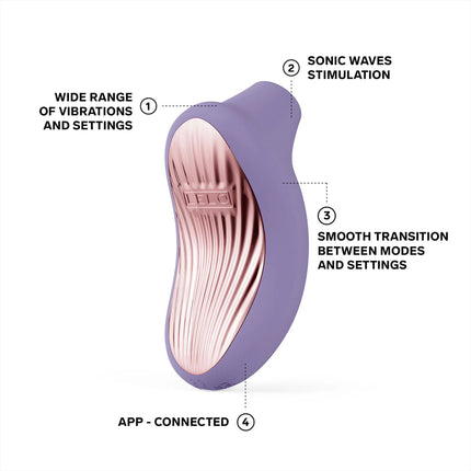 Lelo – Sona 3 – Luchtdruk Vibrator – Lila-Erotiekvoordeel.nl
