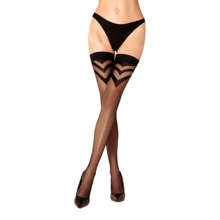 Ballerina - Hold Up Kousen - Angel - 20 denier - Zwart-Rimbastore.com