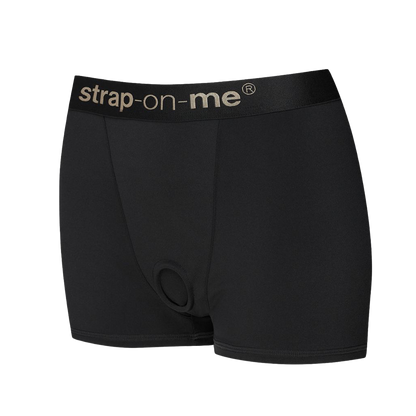 Strap-On-Me - Allure - Strap-On Harnas Short - Zwart-Erotiekvoordeel.nl