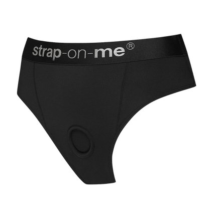 Strap-On-Me - Idole - Strap-On Harnas Slip - Zwart-Erotiekvoordeel.nl