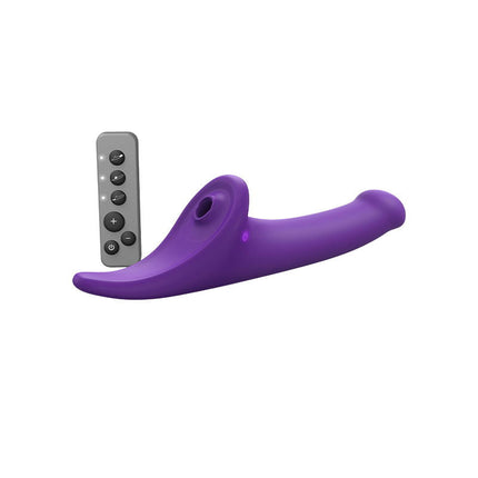 Strap-On-Me - Multi Orgasm Dildo - Strapless Strap-on met Luchtdruk Stimulatie - Paars