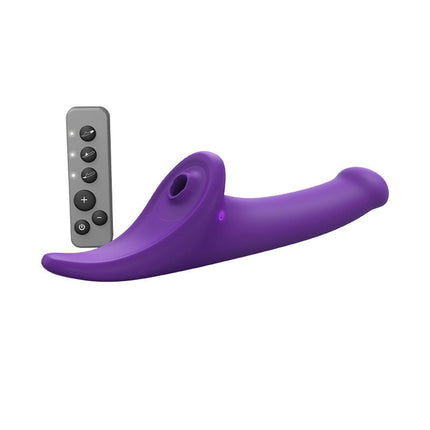 Strap-On-Me - Multi Orgasm Dildo - Strapless Strap-on met Luchtdruk Stimulatie - Paars