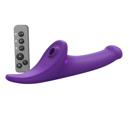Strap-On-Me - Multi Orgasm Dildo - Strapless Strap-on met Luchtdruk Stimulatie - Paars