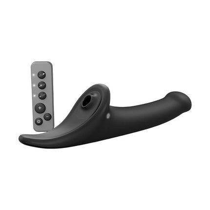 Strap-On-Me - Gode multi-orgasmique - Strap-on sans sangles avec stimulation par pression d'air - Noir