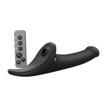 Strap-On-Me - Gode multi-orgasmique - Strap-on sans sangles avec stimulation par pression d'air - Noir