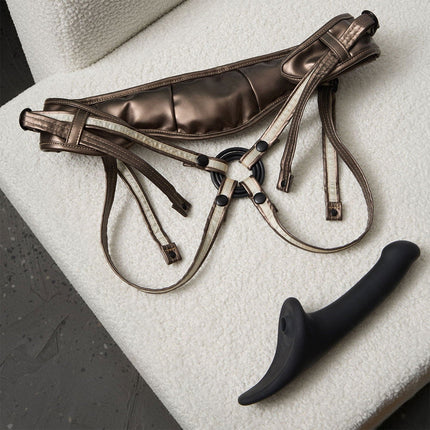 Strap-On-Me - Gode multi-orgasmique - Strap-on sans sangles avec stimulation par pression d'air - Noir