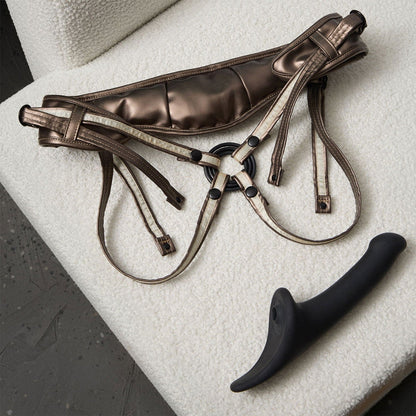 Strap-On-Me - Gode multi-orgasmique - Strap-on sans sangles avec stimulation par pression d'air - Noir