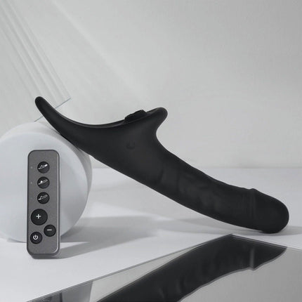 Strap-On-Me - Multi-Orgasm Realistic Dildo - Strapless Strap-On with Flapper Technology - Black