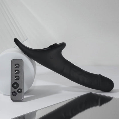 Strap-On-Me - Multi-Orgasm Realistic Dildo - Strapless Strap-On with Flapper Technology - Black