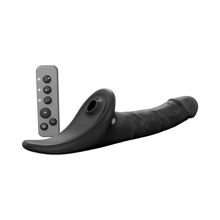 Strap-On-Me - Multi-Orgasm Realistic Dildo - Strapless Strap-On with Flapper Technology - Black