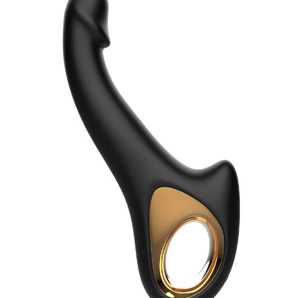 Rimba - Sensual nights SN07 - G-Spot Vibrator met Bewegende Kop - Zwart-Erotiekvoordeel.nl
