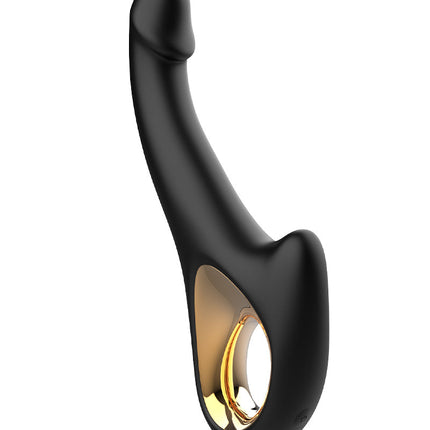 Rimba - Sensual nights SN07 - G-Spot Vibrator met Bewegende Kop - Zwart-Erotiekvoordeel.nl