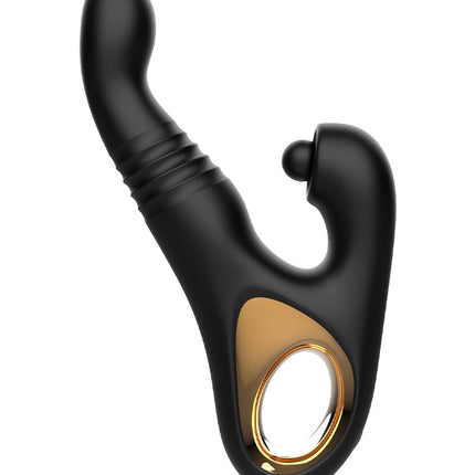 Rimba - Sensual nights SN08 - Stotende Vibrator met Tapping Functie - Zwart-Erotiekvoordeel.nl