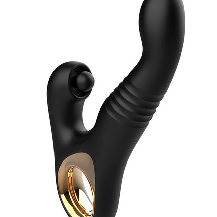 Rimba - Sensual nights SN08 - Stotende Vibrator met Tapping Functie - Zwart-Erotiekvoordeel.nl