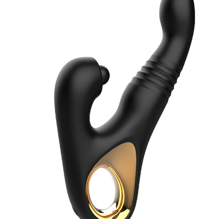 Rimba - Sensual nights SN08 - Stotende Vibrator met Tapping Functie - Zwart-Erotiekvoordeel.nl