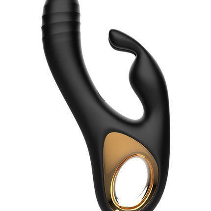 Rimba - Sensual nights SN09 - Stotende Rabbit Vibrator - Zwart-Erotiekvoordeel.nl