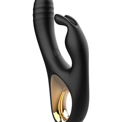 Rimba - Sensual nights SN09 - Stotende Rabbit Vibrator - Zwart-Erotiekvoordeel.nl