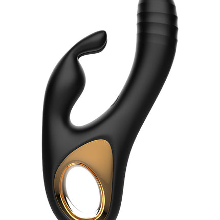 Rimba - Sensual nights SN09 - Stotende Rabbit Vibrator - Zwart-Erotiekvoordeel.nl