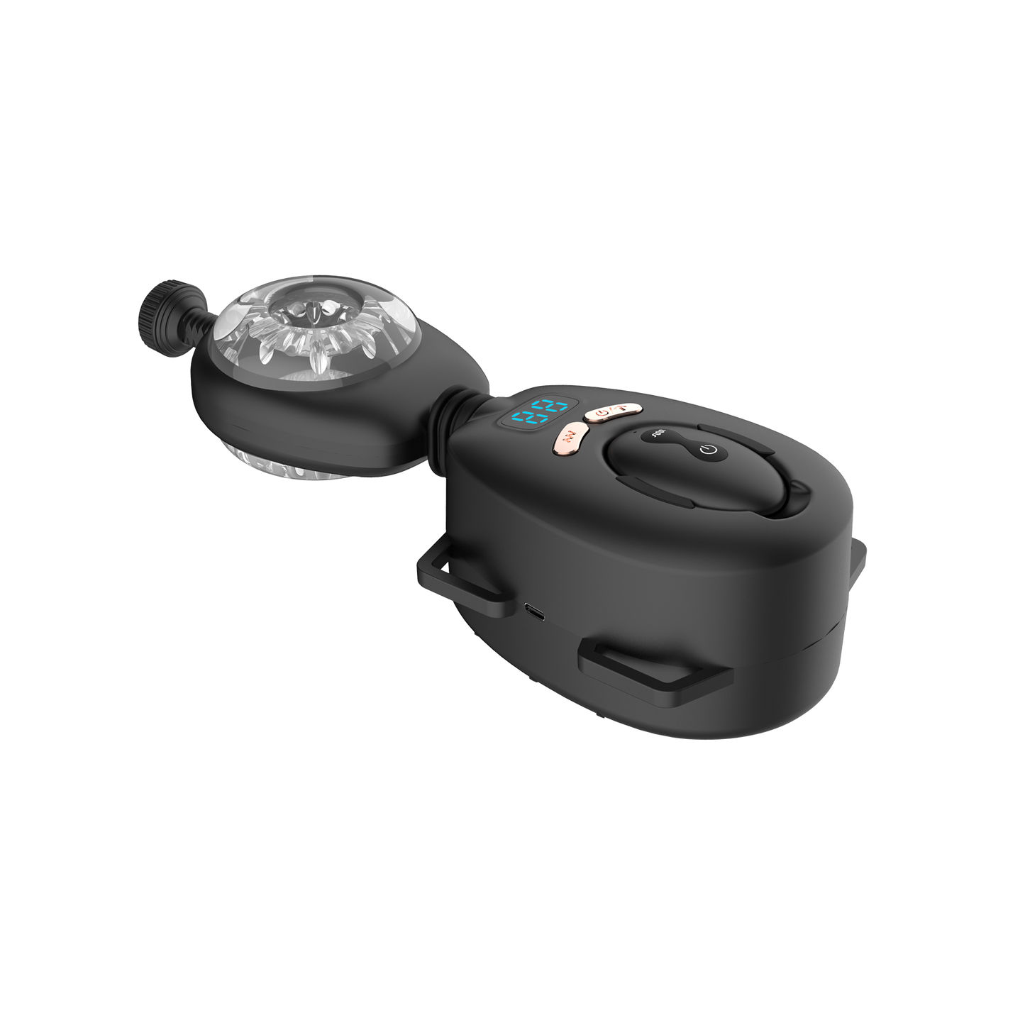 Rimba Toys - Orgastobator 06 - Masturbator met Swingfunctie - Zwart-Rimbastore.com