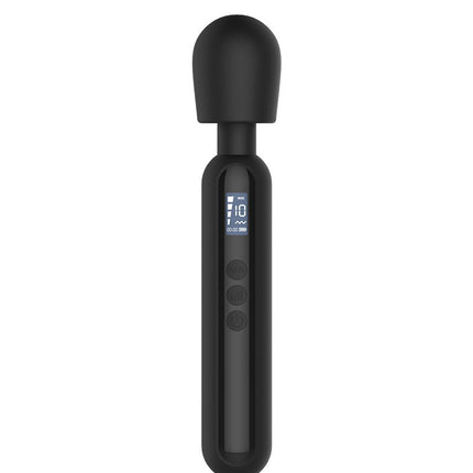 Rimba - Sensual Nights SN10 - Medium Wand Vibrator - Massager - Zwart-Erotiekvoordeel.nl