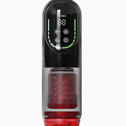 Rimba Toys - Orgastobator 07 - Masturbator - Rood/Transparant-Erotiekvoordeel.nl