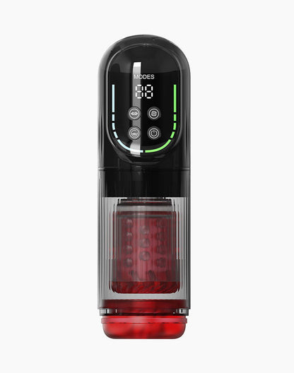 Rimba Toys - Orgastobator 07 - Masturbator - Rood/Transparant-Erotiekvoordeel.nl
