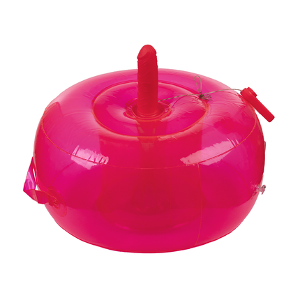 Puf de Dildo Inflable - con Ding Dong y control remoto - Rosa