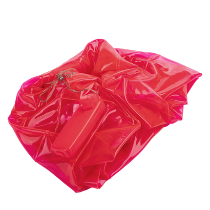 Puf de Dildo Inflable - con Ding Dong y control remoto - Rosa