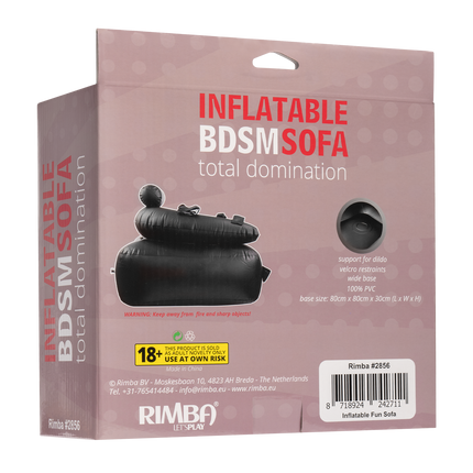 Sofá hinchable BDSM - Total Domination - Negro