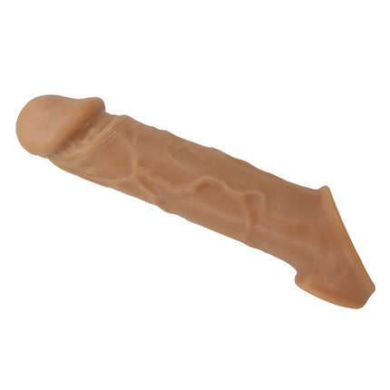 Pretty Love - Lionel - Penis Sleeve - Lichte Huidskleur - TPR - Diameter 4.3 cm x Lengte 20.5 cm-Erotiekvoordeel.nl