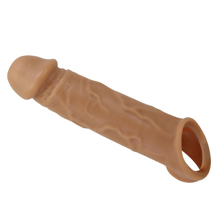 Pretty Love - Lionel - Penis Sleeve - Lichte Huidskleur - TPR - Diameter 4.3 cm x Lengte 20.5 cm-Erotiekvoordeel.nl