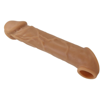 Pretty Love - Lionel - Penis Sleeve - Lichte Huidskleur - TPR - Diameter 4.3 cm x Lengte 20.5 cm-Erotiekvoordeel.nl
