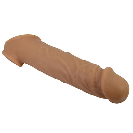 Pretty Love - Lionel - Penis Sleeve - Lichte Huidskleur - TPR - Diameter 4.3 cm x Lengte 20.5 cm-Erotiekvoordeel.nl