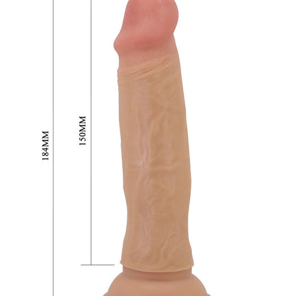 Pretty Love - Quentin - Sliding Skin Realistische Dildo - 18,4 cm - Lichte Huidskleur-Erotiekvoordeel.nl