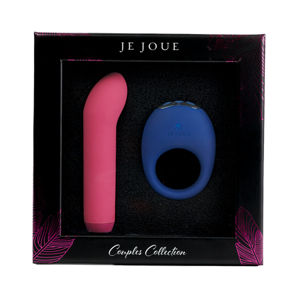 Je Joue - Cadeauset Couples Collection - G-spot Bullet Vibrator & Vibrerende Cockring - Roze/blauw-Erotiekvoordeel.nl