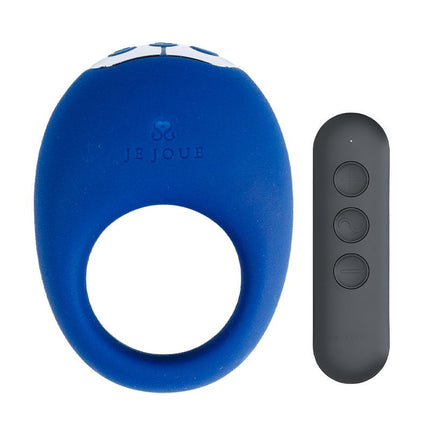 Je Joue - Mio - Vibrerende Cockring met Afstandsbediening - Blauw-Erotiekvoordeel.nl