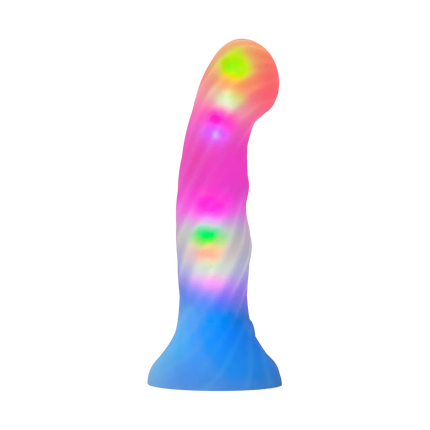 Love to Love - Candy Loop - Dildo met LED Verlichting - Blauw/Roze-Erotiekvoordeel.nl