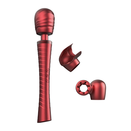 ManWan - Man.Wand Edgy - Wand Vibrator voor Haar & Hem - Red Velvet-Rimbastore.com