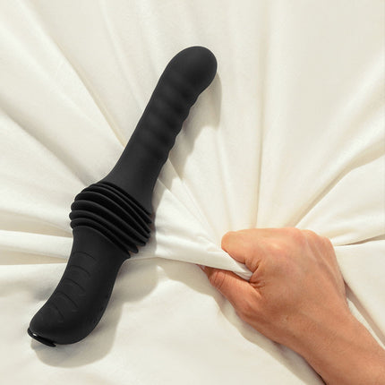 Dorcel - Deep Orgasm - Stotende Vibrator - Verwarmend - Met Zuignap - Zwart-Rimbastore.com