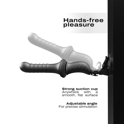 Dorcel - Deep Orgasm - Stotende Vibrator - Verwarmend - Met Zuignap - Zwart-Rimbastore.com