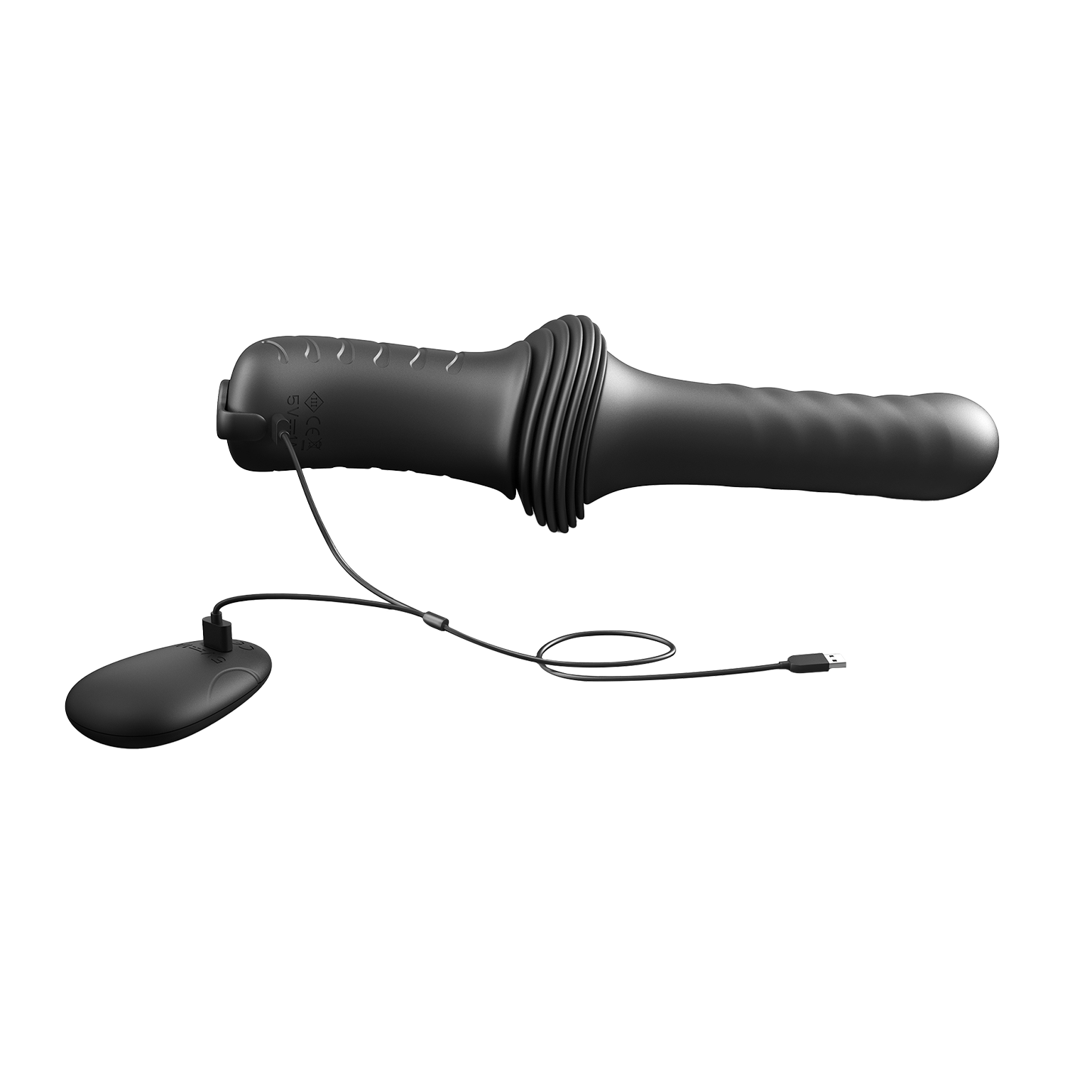 Dorcel - Deep Orgasm - Stotende Vibrator - Verwarmend - Met Zuignap - Zwart-Rimbastore.com