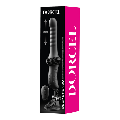 Dorcel - Deep Orgasm - Stotende Vibrator - Verwarmend - Met Zuignap - Zwart-Rimbastore.com
