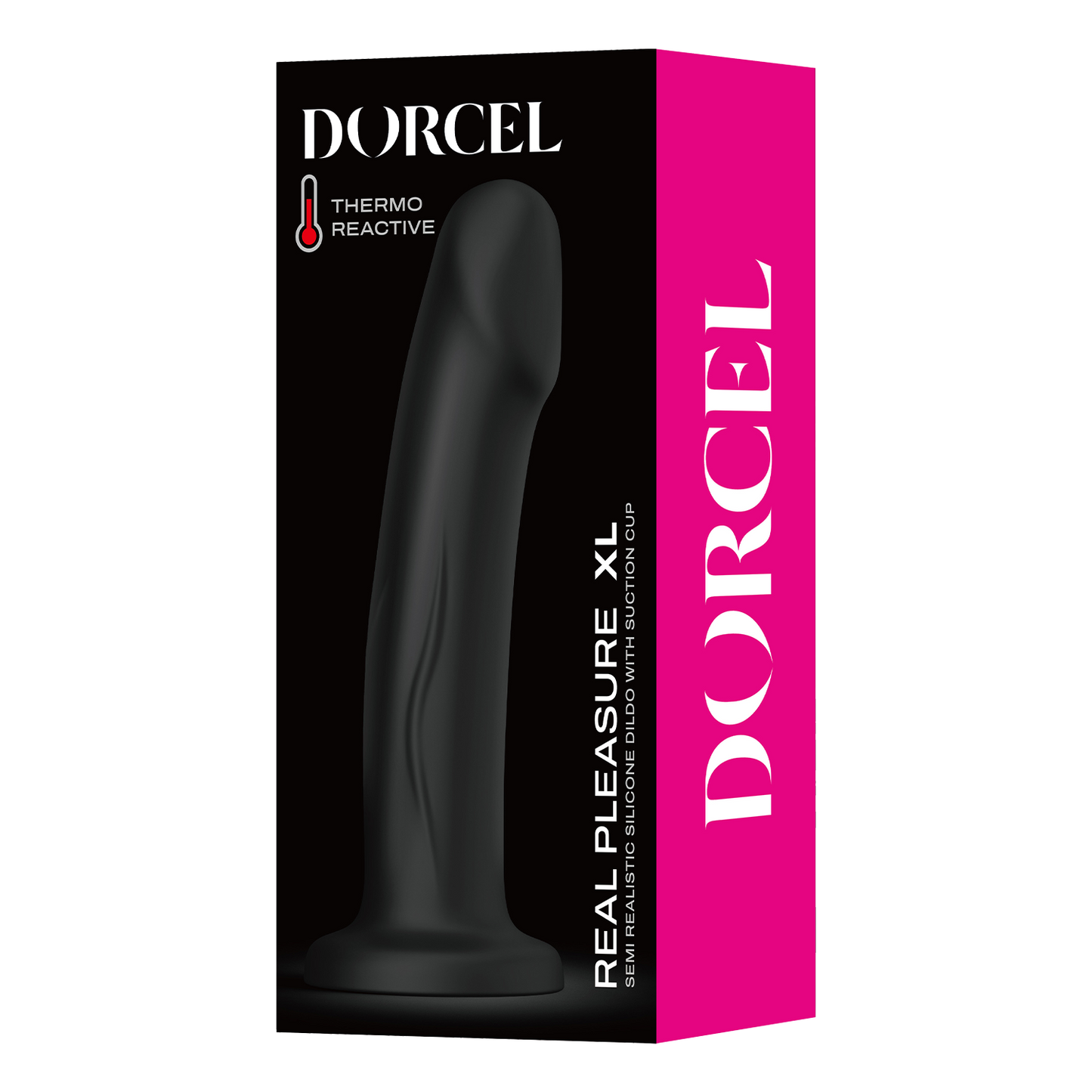 Dorcel - Real Pleasure - Stijlvolle Siliconen Dildo - Zwart-Erotiekvoordeel.nl
