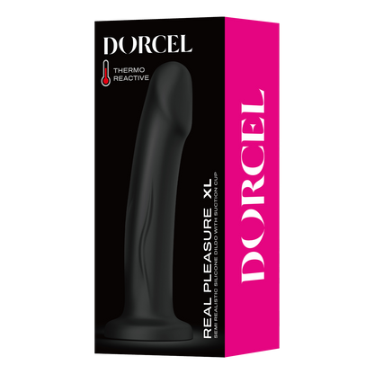 Dorcel - Real Pleasure - Stijlvolle Siliconen Dildo - Zwart-Erotiekvoordeel.nl